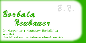 borbala neubauer business card